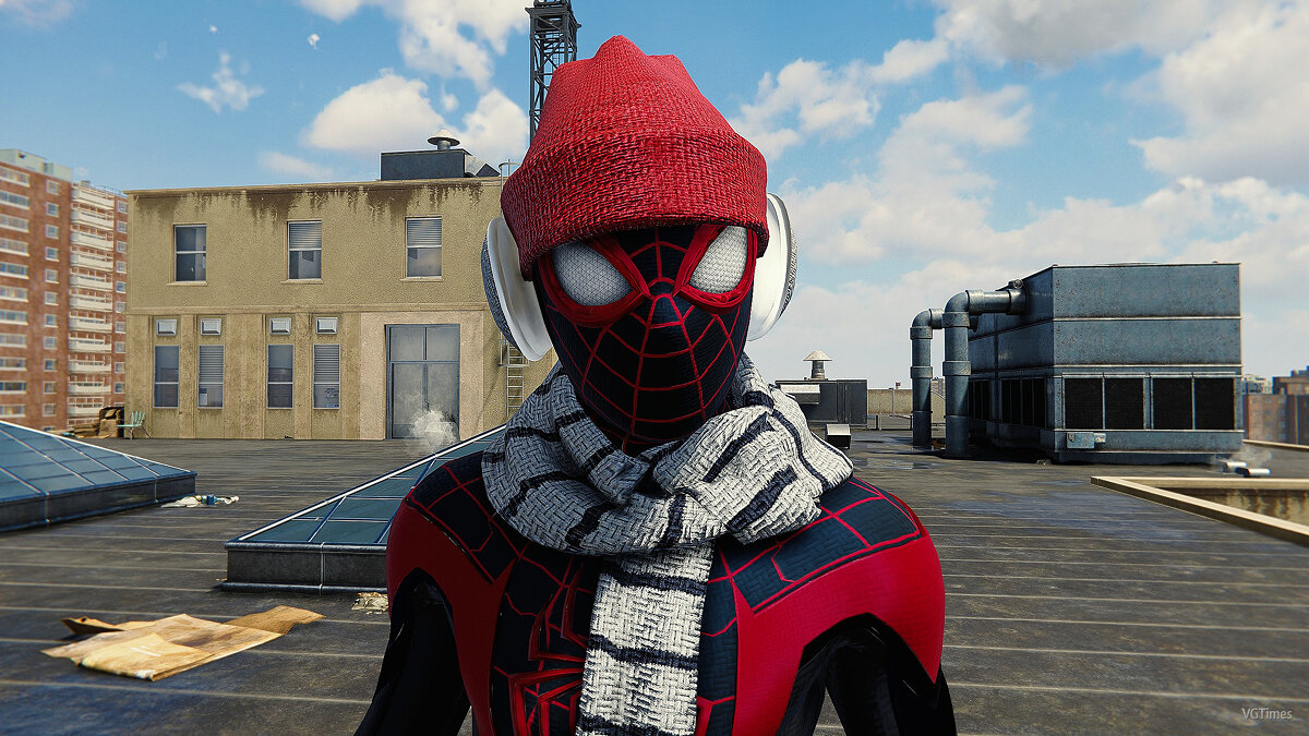 Marvel&#039;s Spider-Man Remastered — Miles' winter suit in 4K