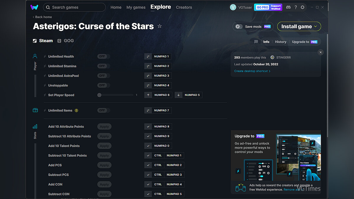 Asterigos: Curse of the Stars — Trainer (+22) from 10/20/2022 [WeMod]