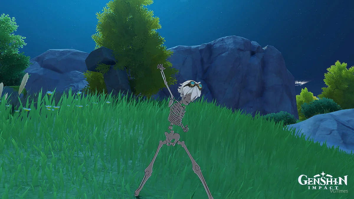Genshin Impact — Скелет Беннет