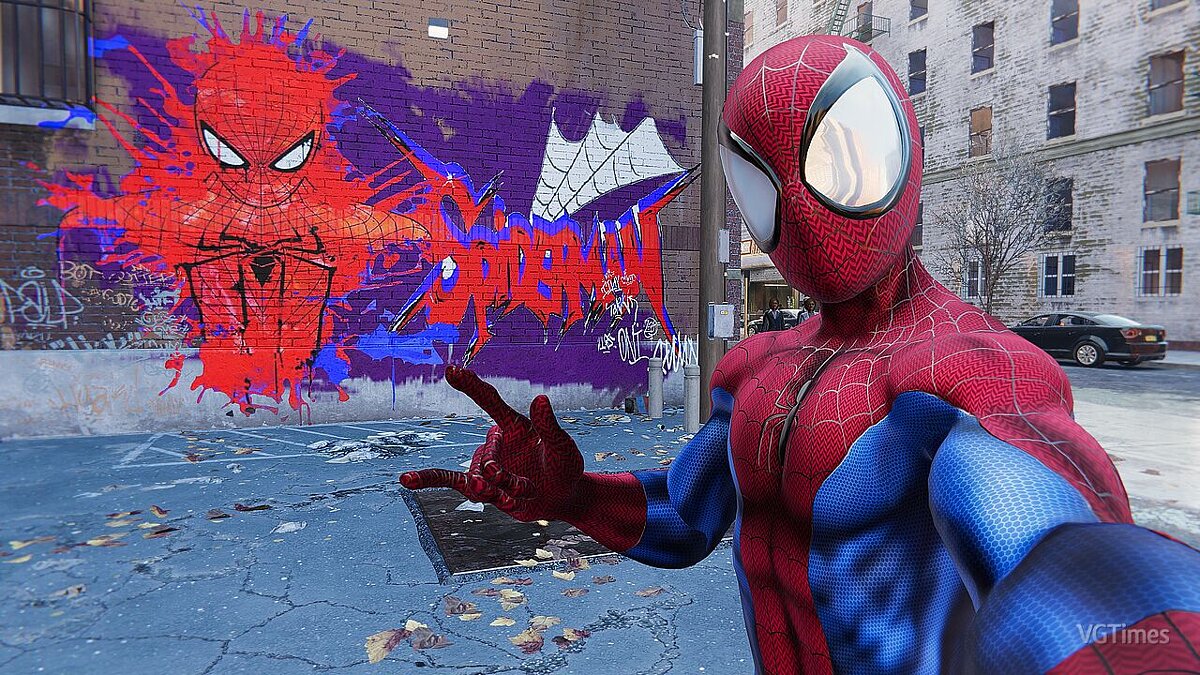 Marvel&#039;s Spider-Man Remastered — Spiderman graffiti