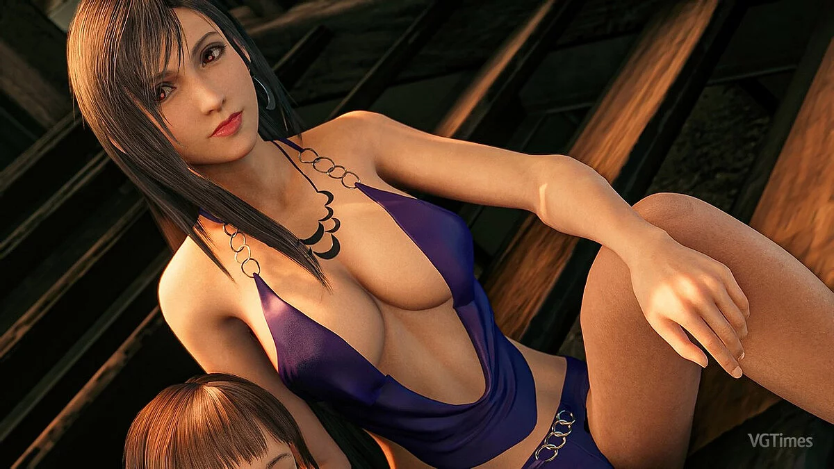 Final Fantasy VII Remake — Nuevo vestido morado para Tifa