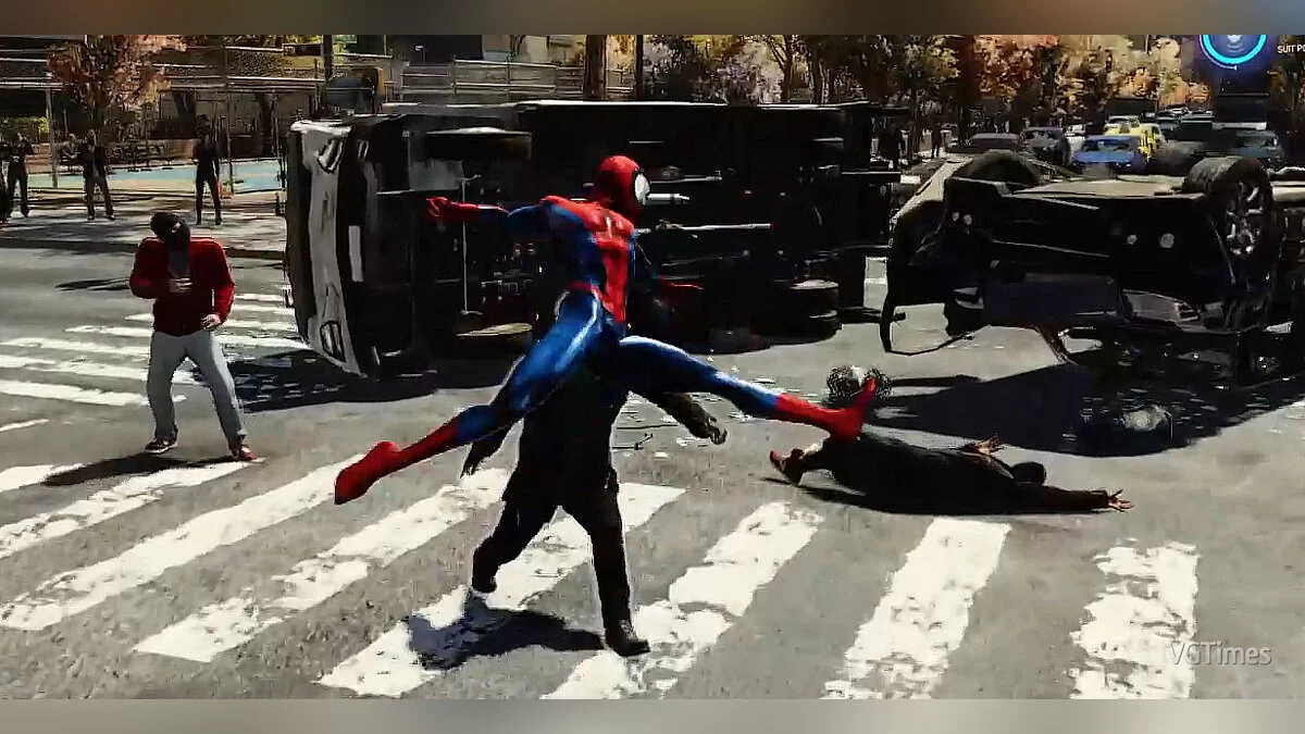 Marvel&#039;s Spider-Man Remastered — No camera blocking during finishing moves