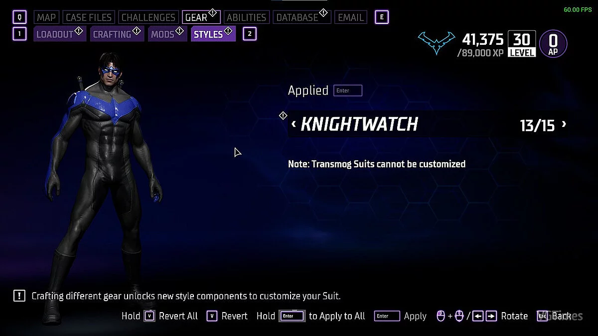 Gotham Knights — Костюм Найтвинга від Тома Тейлора