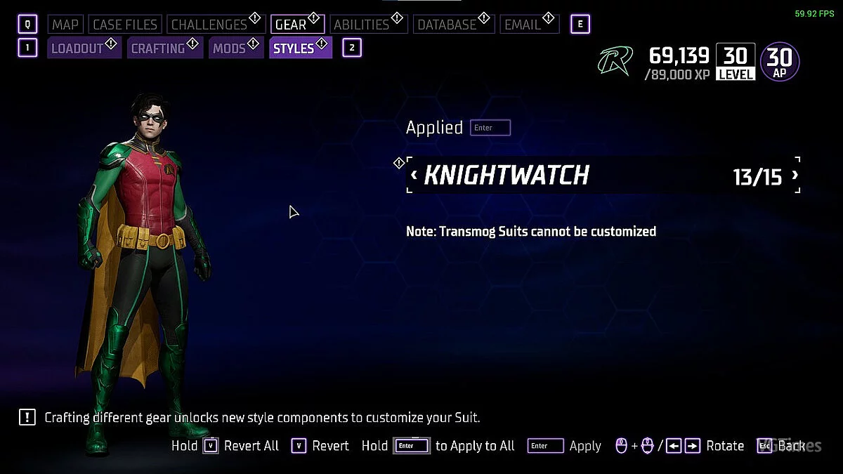 Gotham Knights — Разные рукава для Робина