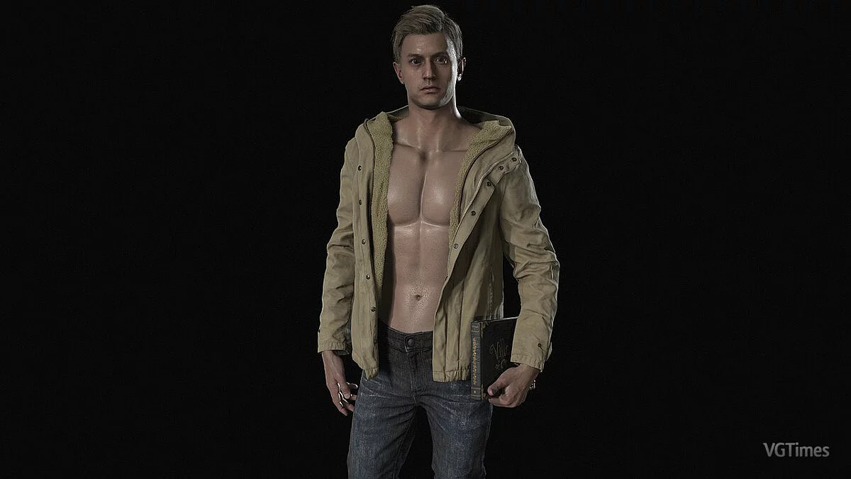 Resident Evil Village Gold Edition — Ethan wearing a jacket and no shirt