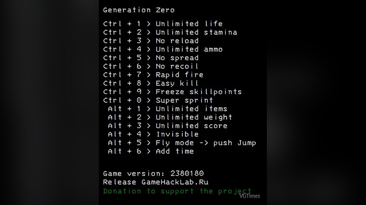 Generation Zero — Trainer (+16) [2380180]