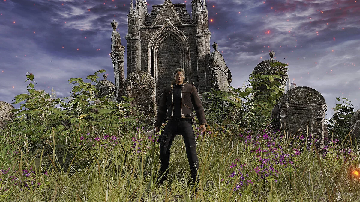 Elden Ring — Disfraz de León del juego Resident Evil 4.