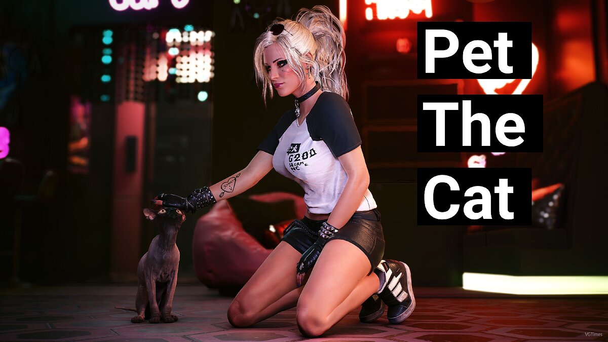 Cyberpunk 2077 — Opportunity to pet the cat