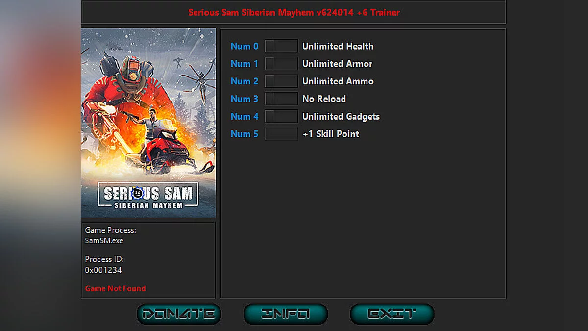 Serious Sam: Siberian Mayhem — Trainer (+6) [624014]