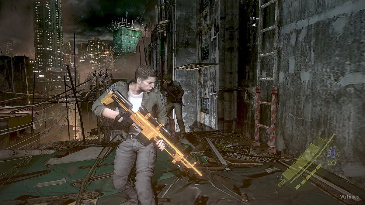 Resident Evil 6 — Golden semi-automatic rifle