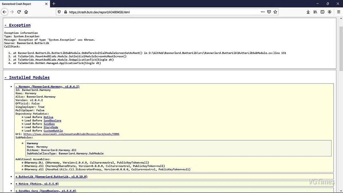 Mount & Blade 2: Bannerlord — ButterLib - бібліотека розширень