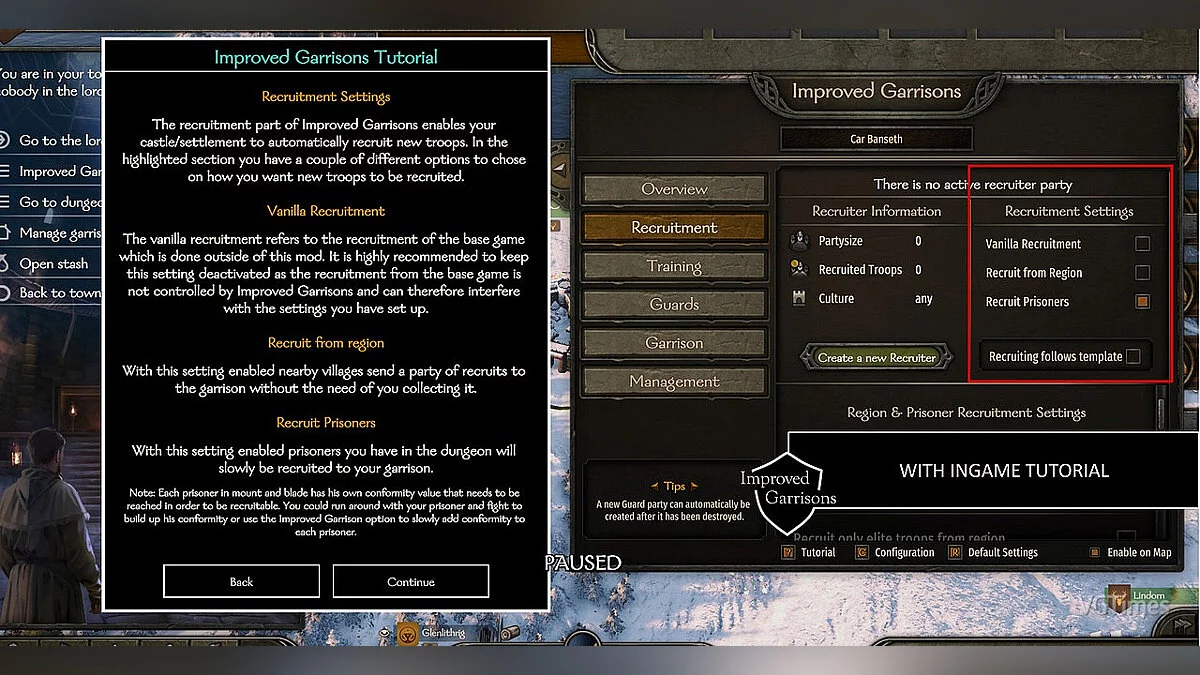 Mount & Blade 2: Bannerlord — Покращені гарнізони