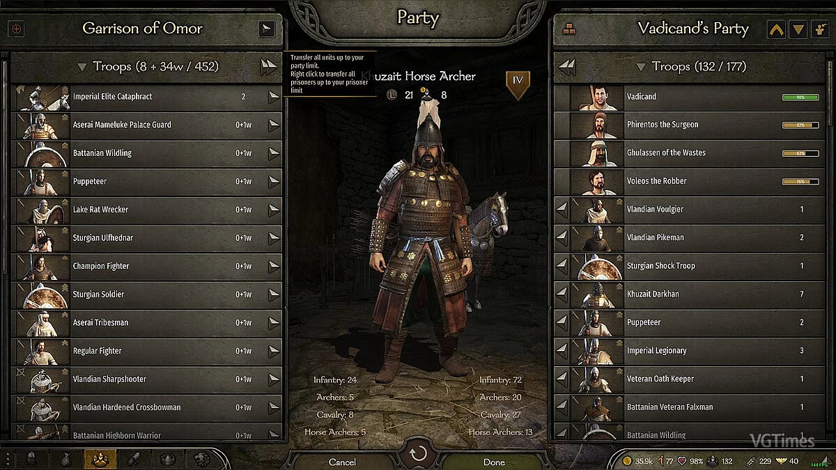 Mount & Blade 2: Bannerlord — Покращення екрану групи