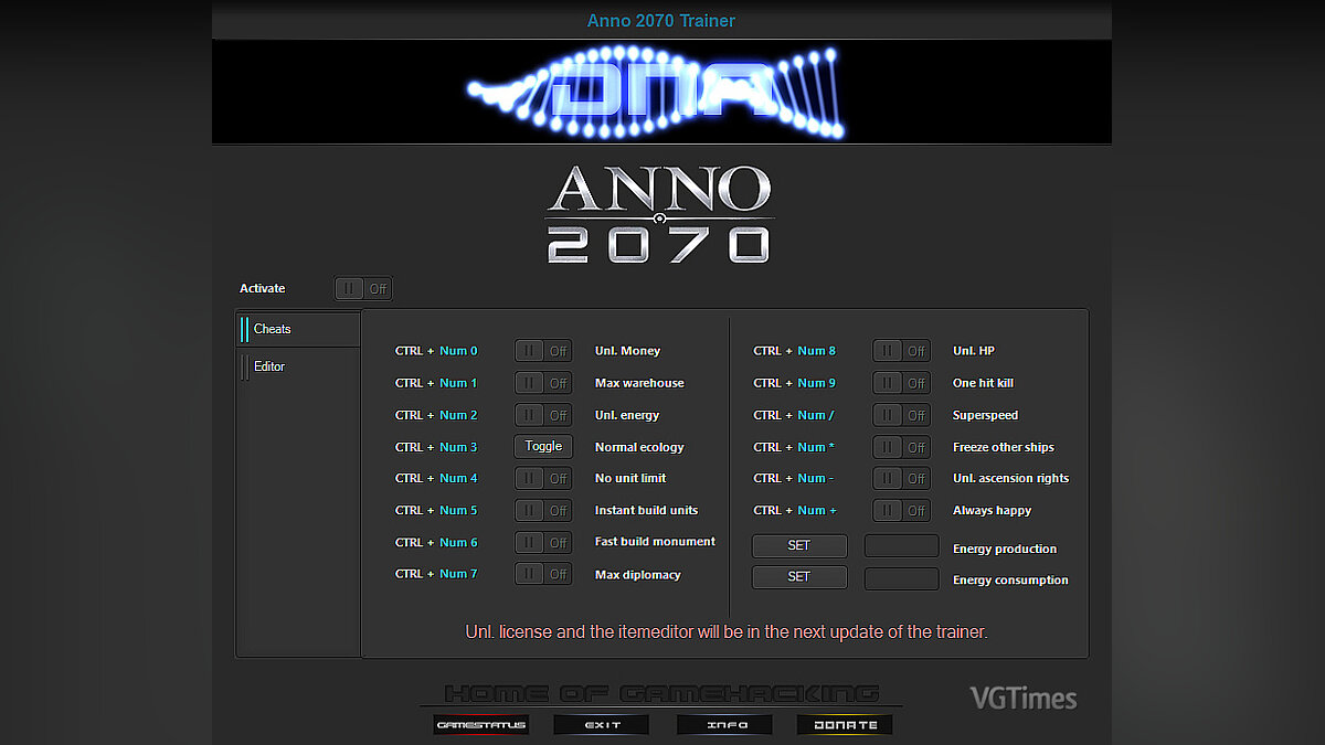 Anno 2070: Deep Ocean — Trainer (+16) [3.00.8045]