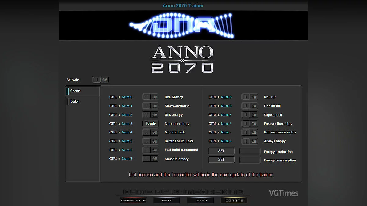 Anno 2070: Deep Ocean — Trainer (+16) [3.00.8045]