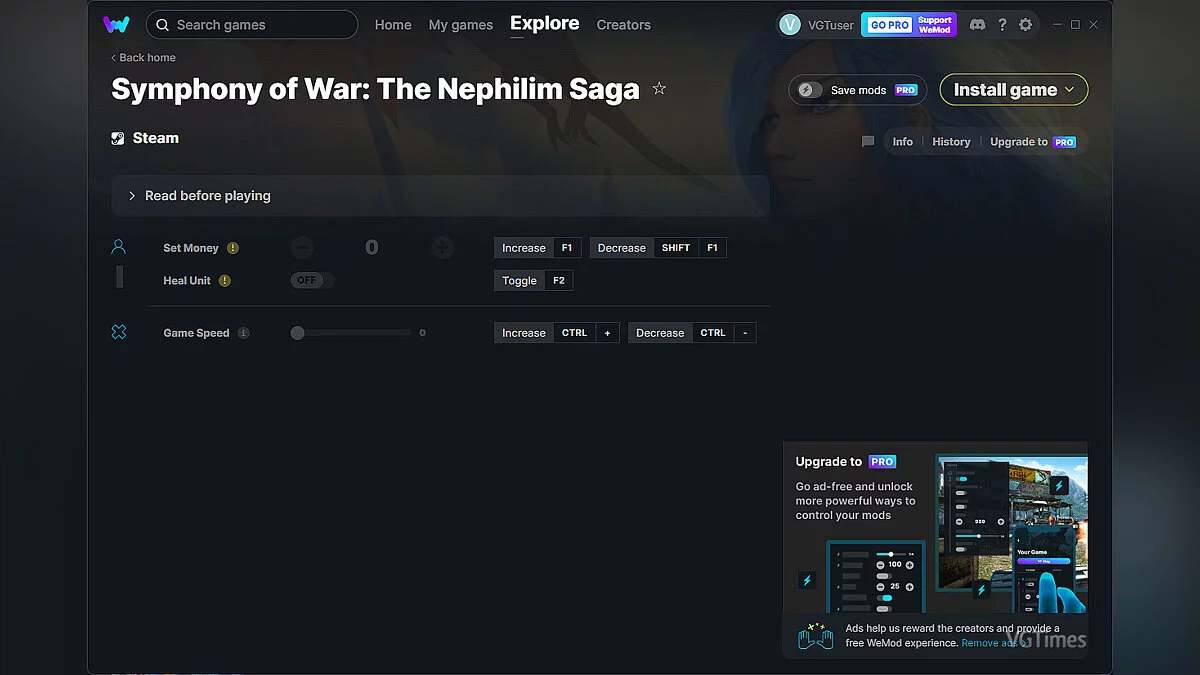 Symphony of War: The Nephilim Saga — Entrenador (+3) del 11.09.2022 [WeMod]