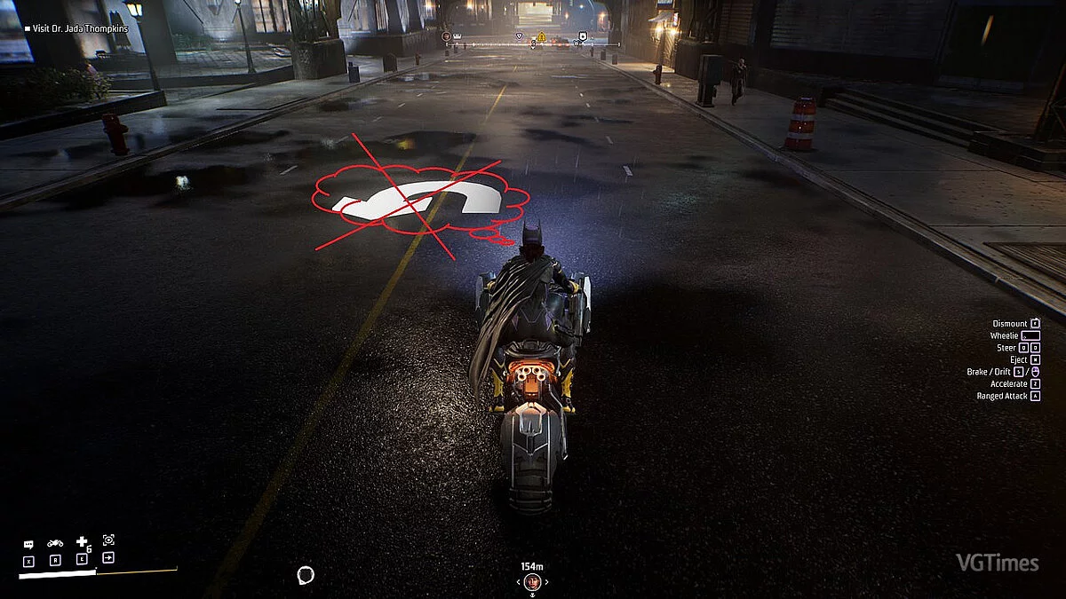 Gotham Knights — Desactivar el GPS en la Batcycle