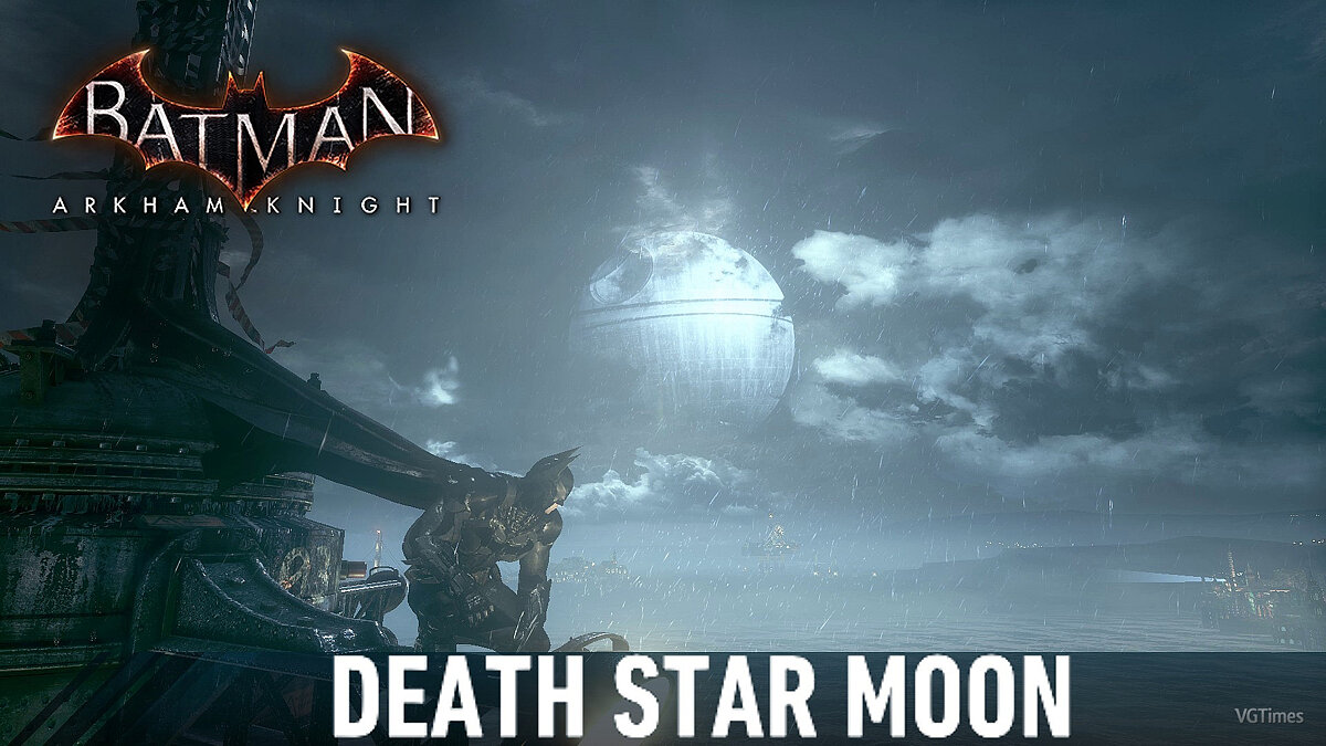 Batman: Arkham Knight — Death Star instead of the Moon