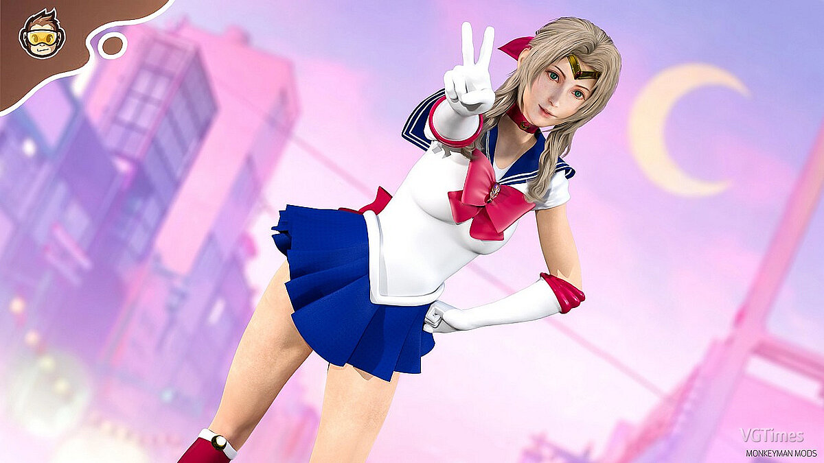 Final Fantasy VII Remake — Iris - Sailor Moon cosplay