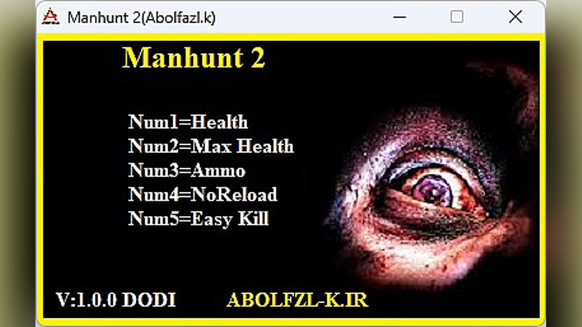 Manhunt 2 — Trainer (+5) [1.0]