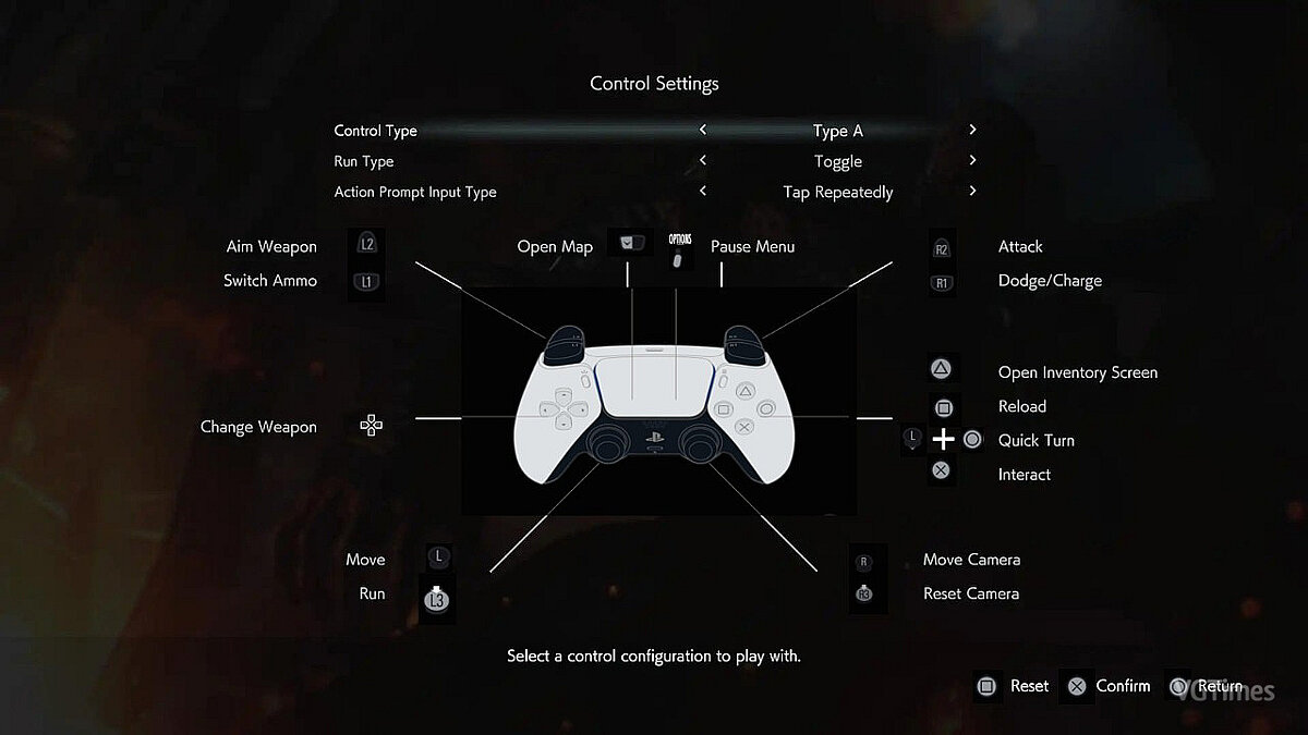 Resident Evil 3 — PS5 Control Buttons (DX11)