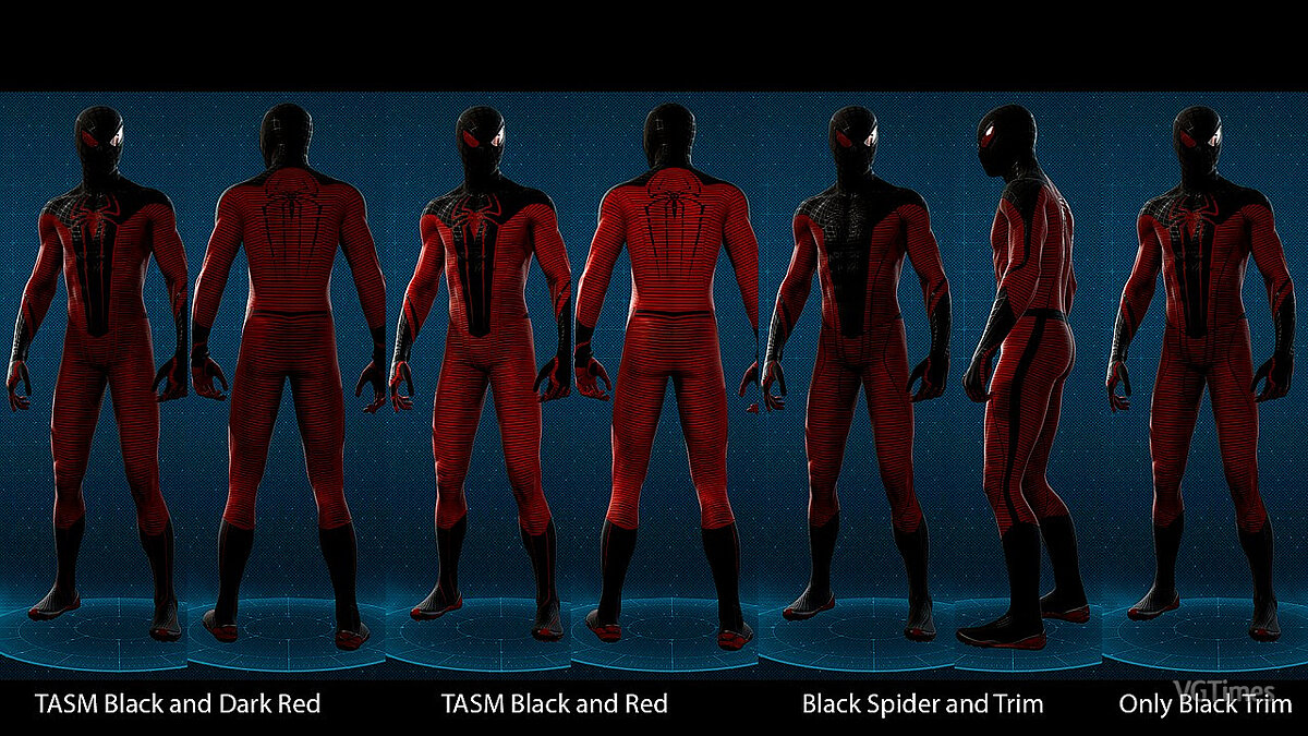 Marvel&#039;s Spider-Man Remastered — Black and Red Amazing Costume