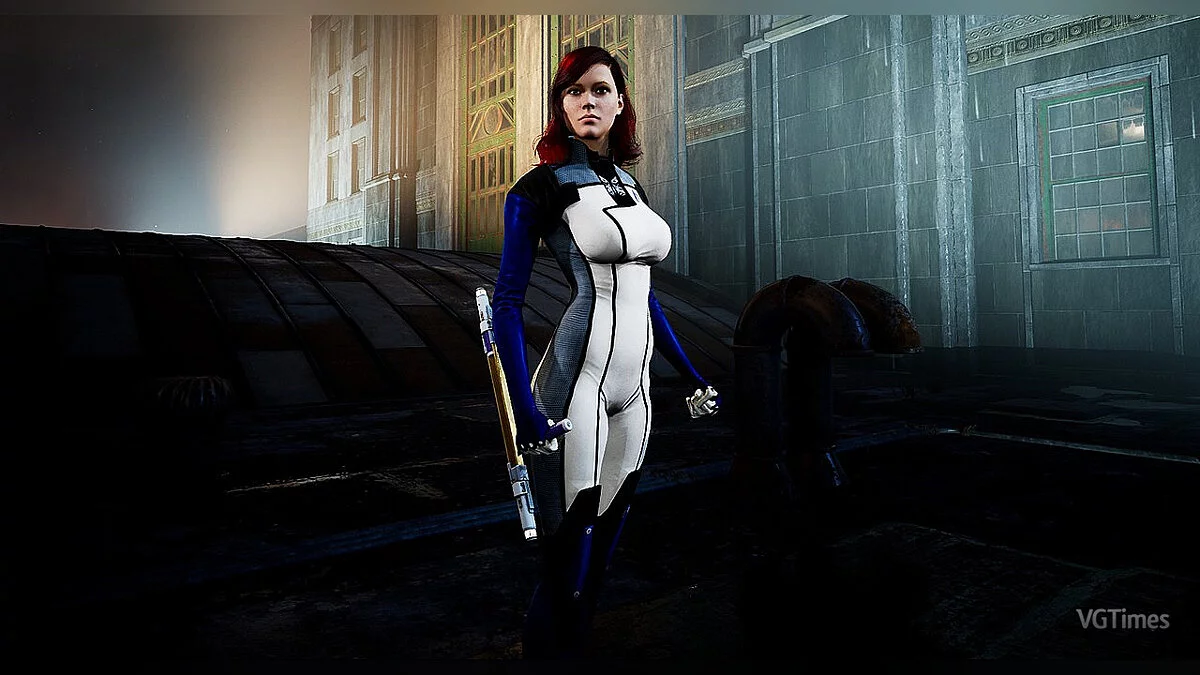 Gotham Knights — Edie's costume from the game Mass Effect