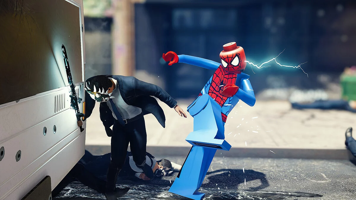 Marvel&#039;s Spider-Man Remastered — traje de lego