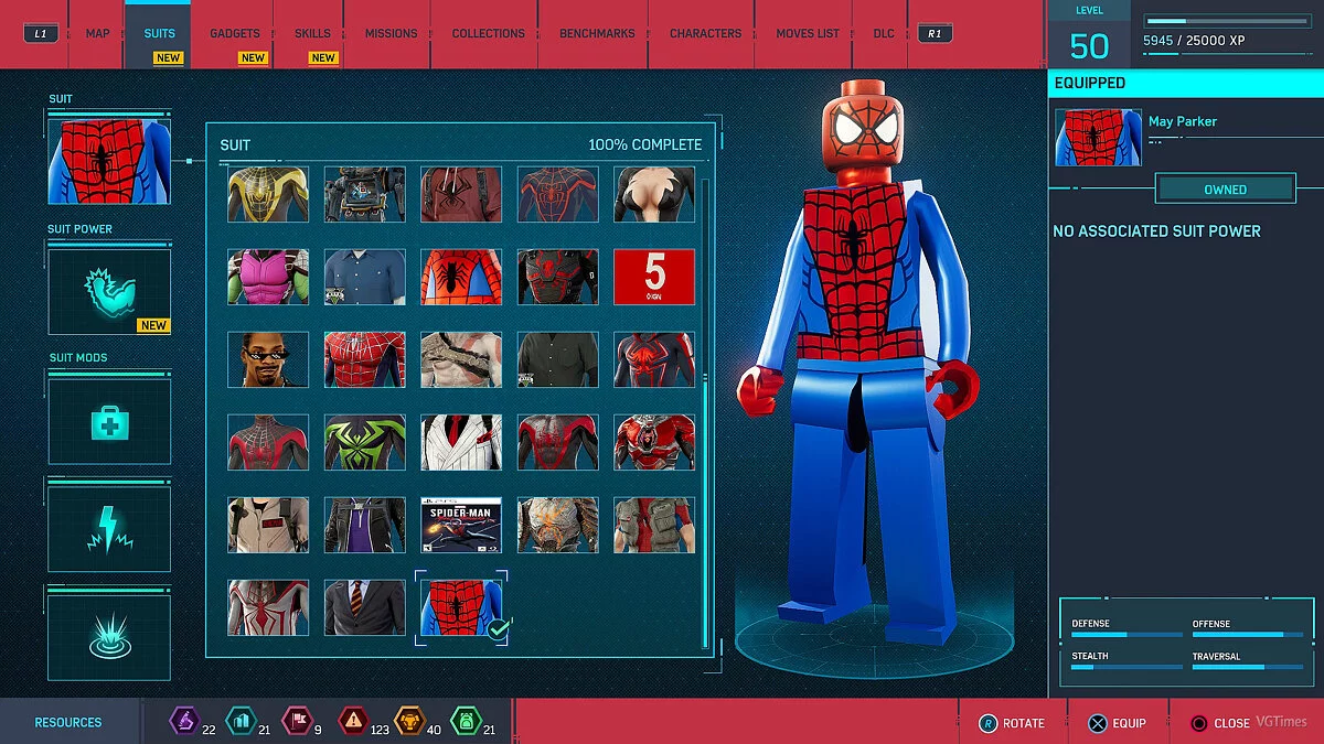Marvel's Spider-Man Remastered — Костюм Lego