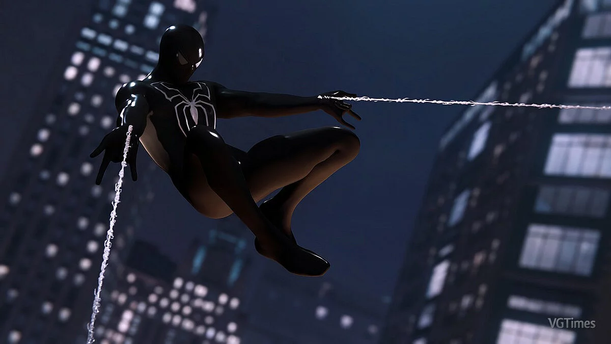 Marvel&#039;s Spider-Man Remastered — Unused black suit