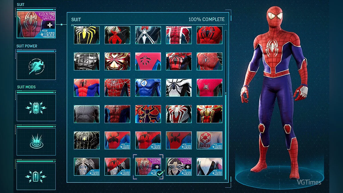 Marvel&#039;s Spider-Man Remastered — Skyline suits and symbiote