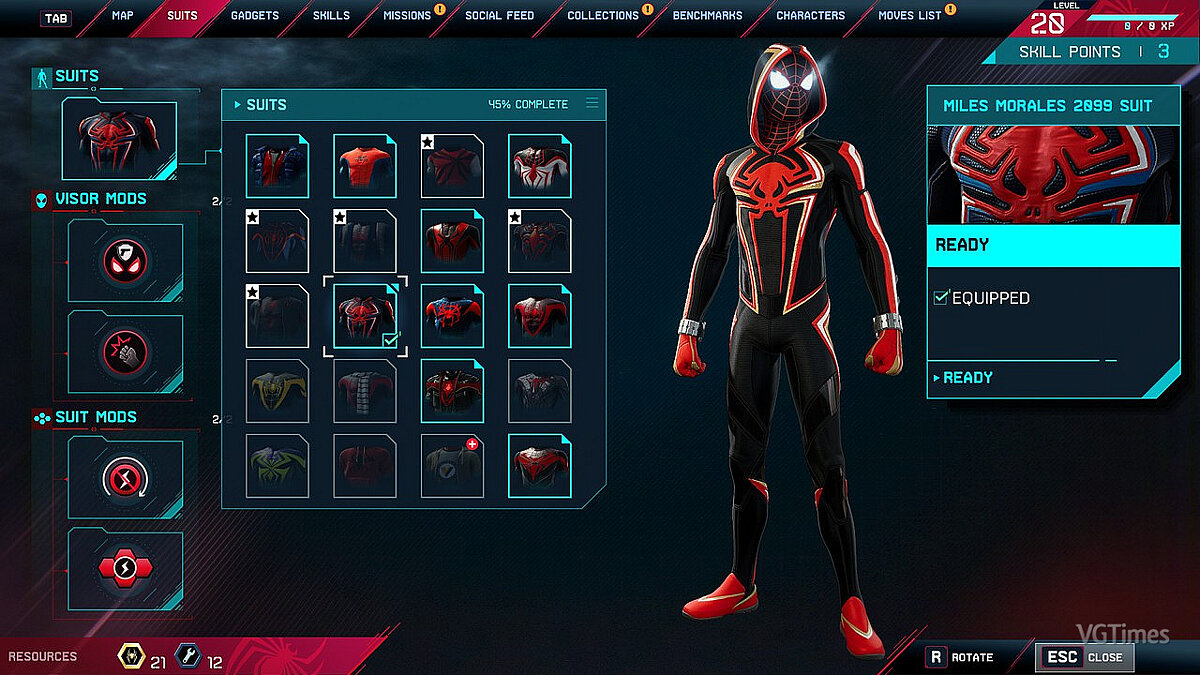 Marvel&#039;s Spider-Man: Miles Morales — Black-red gold 2099