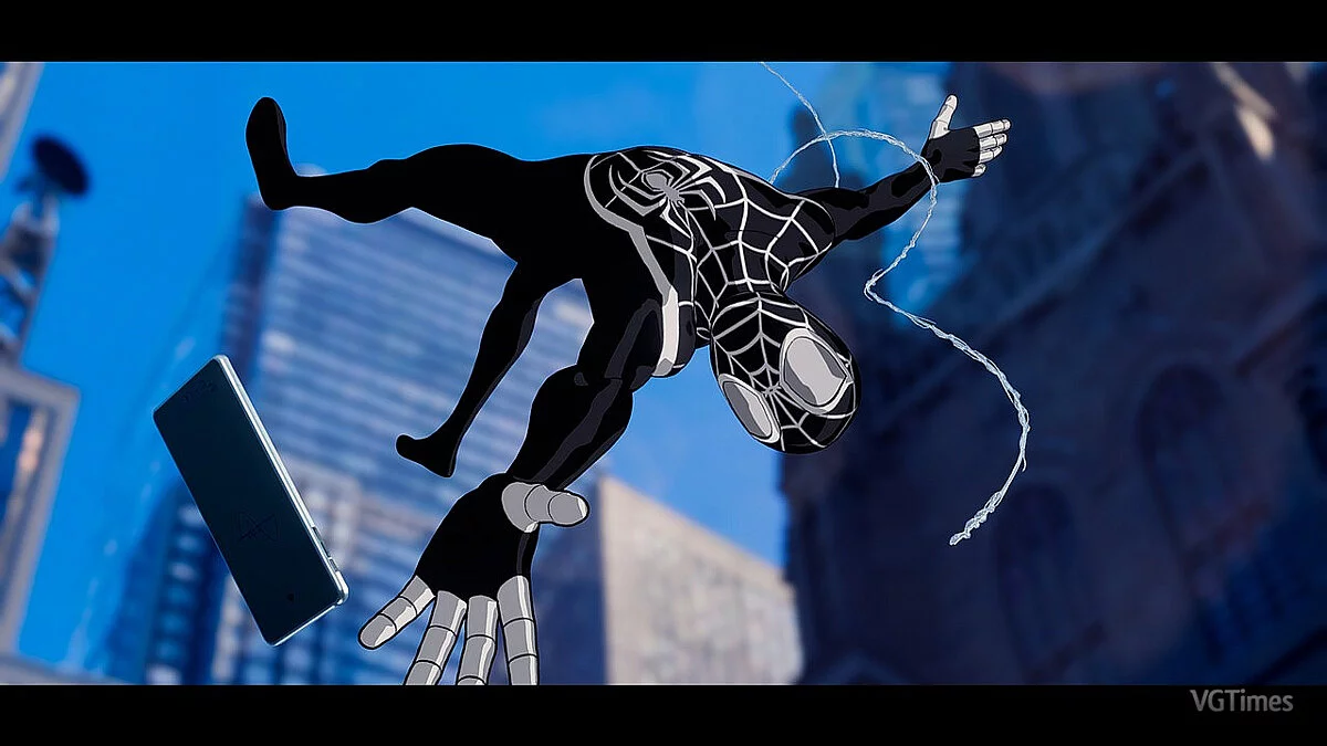 Marvel&#039;s Spider-Man: Miles Morales — Estilo simbionte para disfraz de dibujos animados.