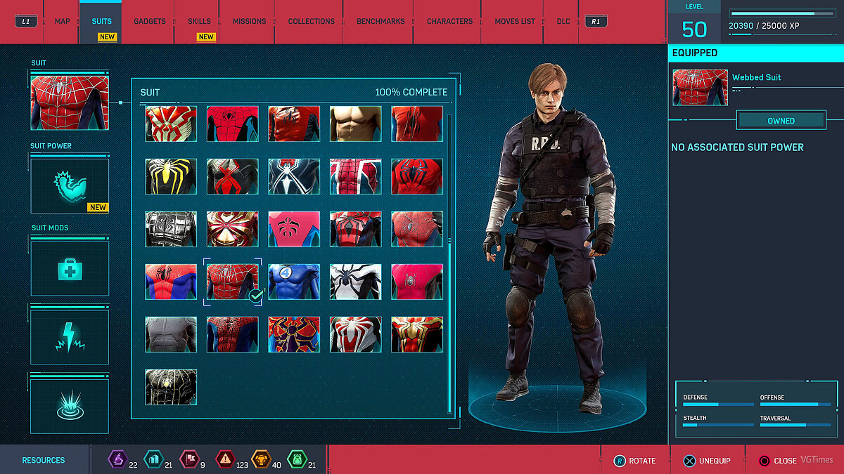 Marvel&#039;s Spider-Man Remastered — Leon Kennedy from Resident Evil 2