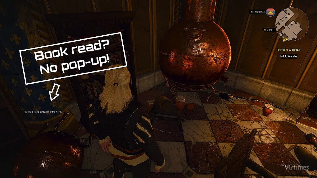 The Witcher 3: Wild Hunt - Complete Edition — Отключение уведомления для прочитанных книг