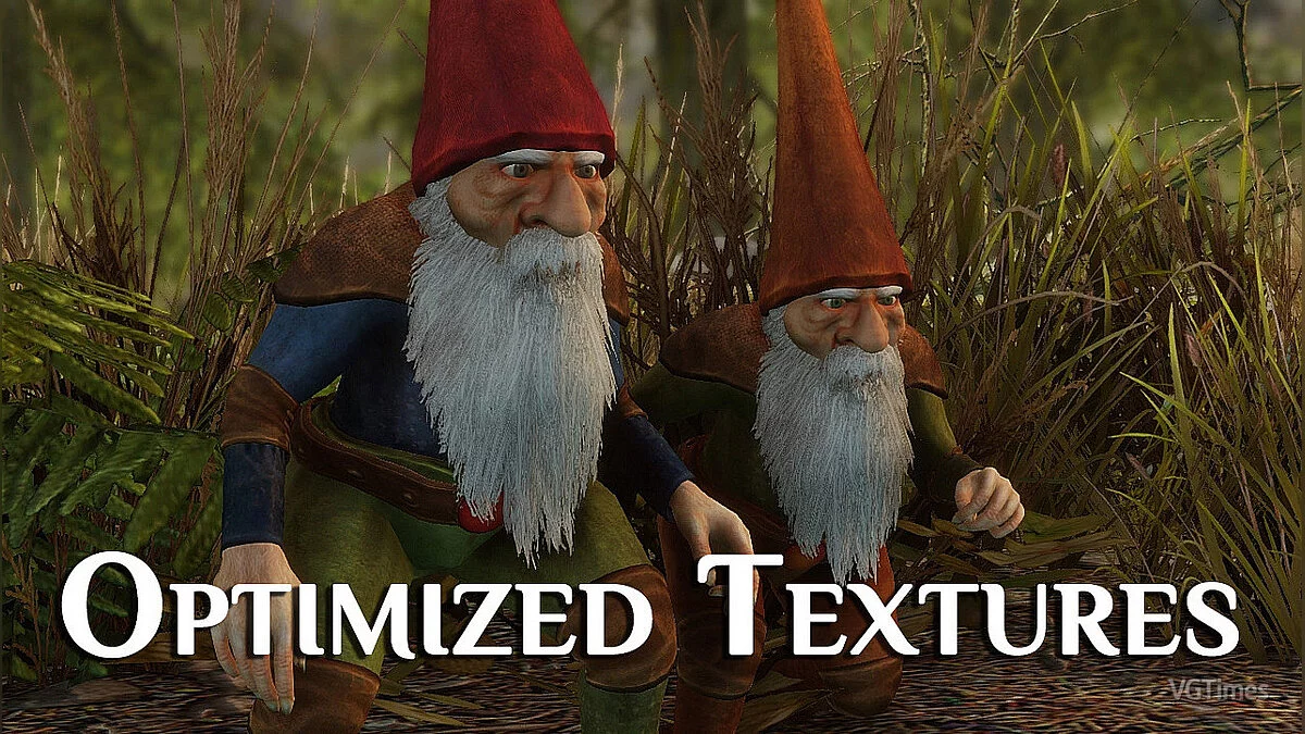 Elder Scrolls 5: Skyrim Special Edition — Texturas optimizadas para el mod Garden Gnomes