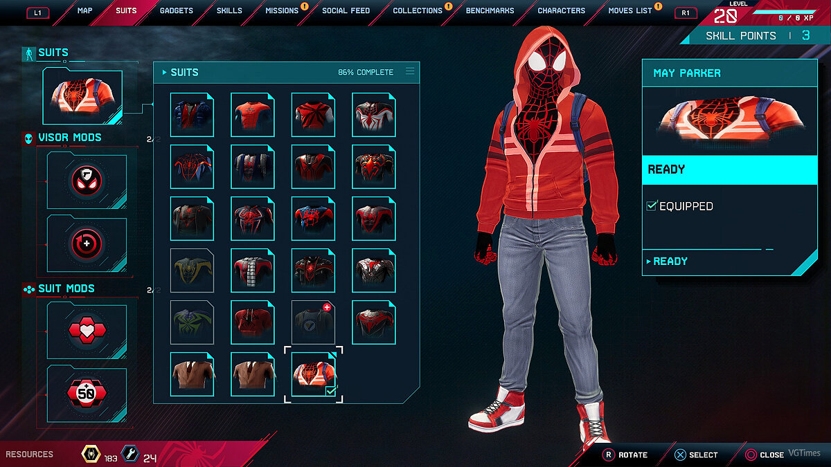 Marvel&#039;s Spider-Man: Miles Morales — Street costume from the game Marvel Ultimate Alliance 3 (new slot)