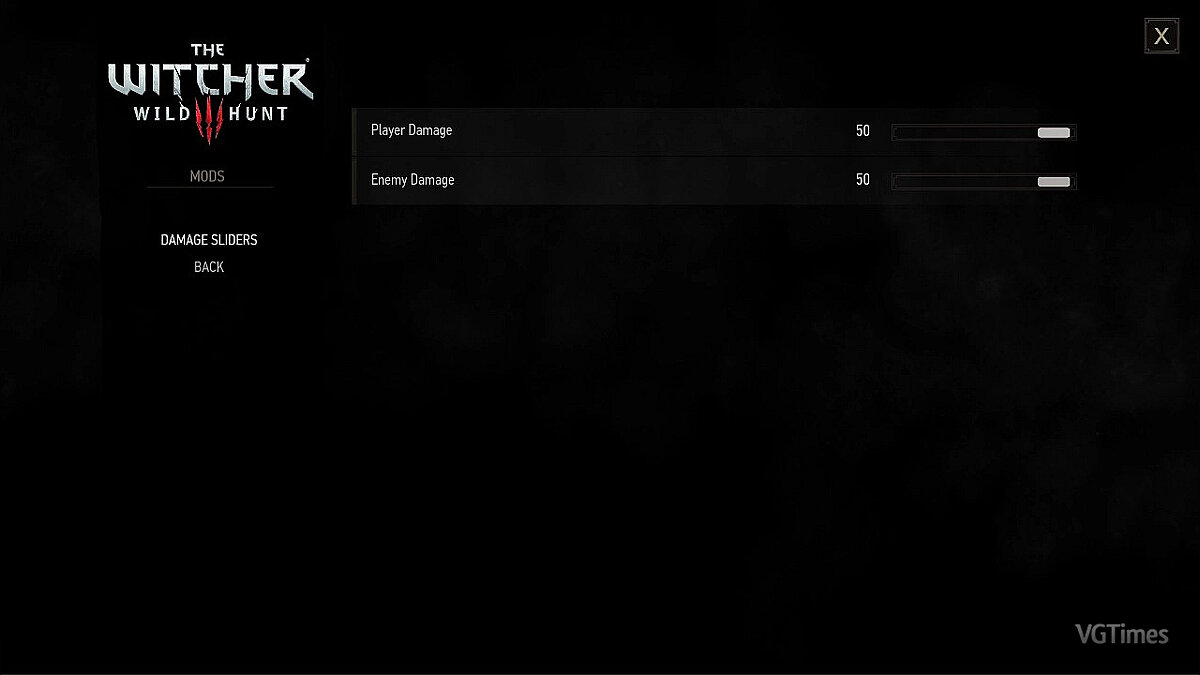 The Witcher 3: Wild Hunt - Complete Edition — Damage sliders