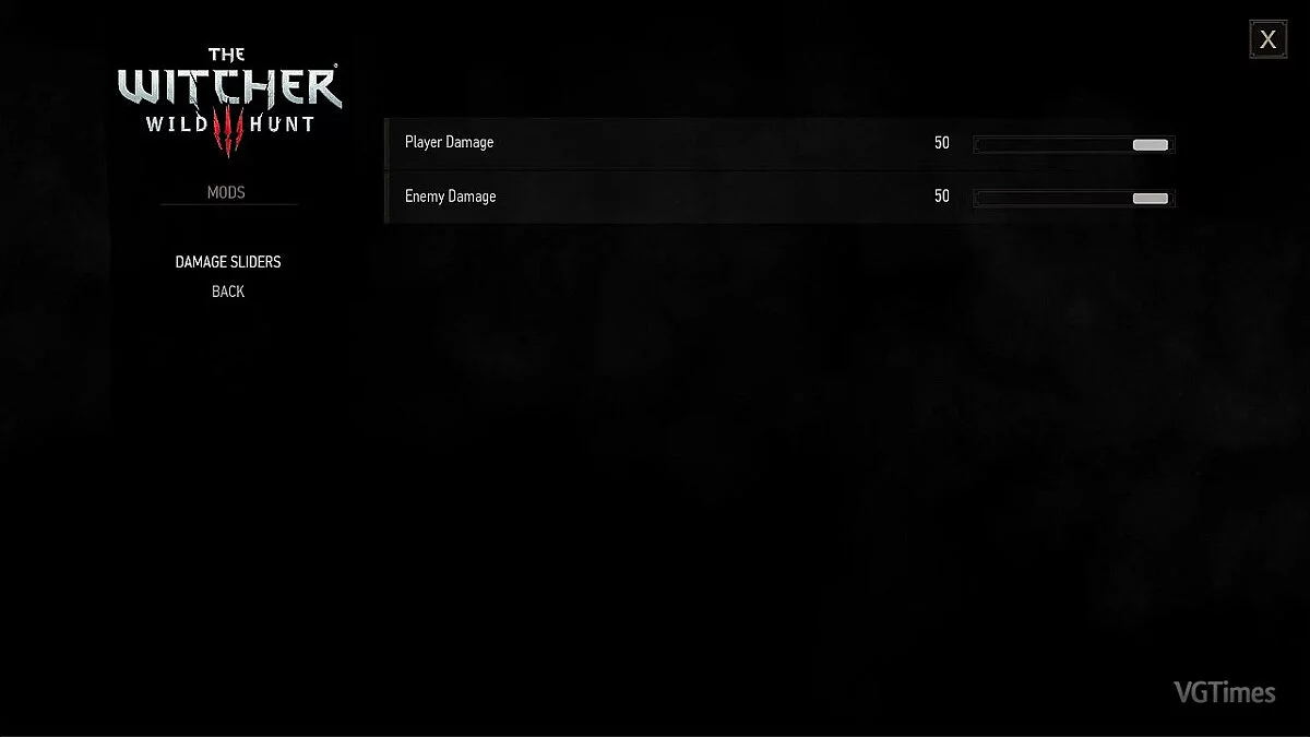 The Witcher 3: Wild Hunt - Complete Edition — Damage sliders