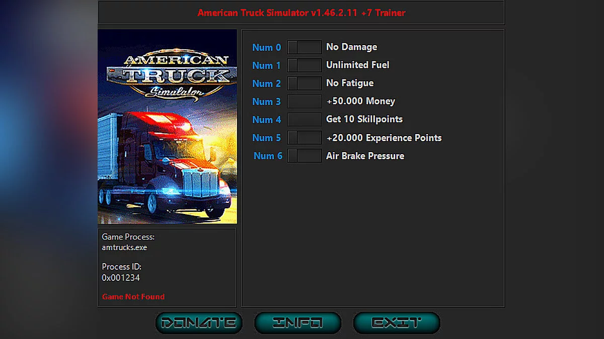 American Truck Simulator — Entrenador (+7) [1.46.2.11]