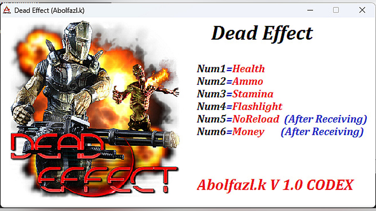 Dead Effect — Trainer (+6) [1.0]