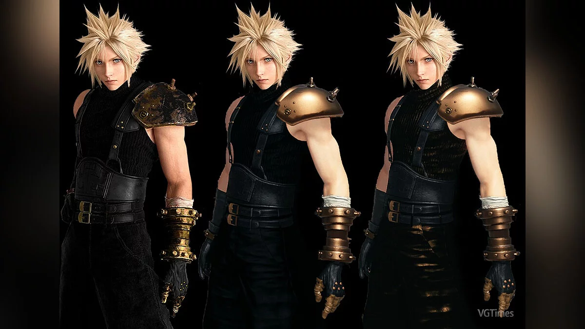 Final Fantasy VII Remake — El traje negro y dorado de Claude