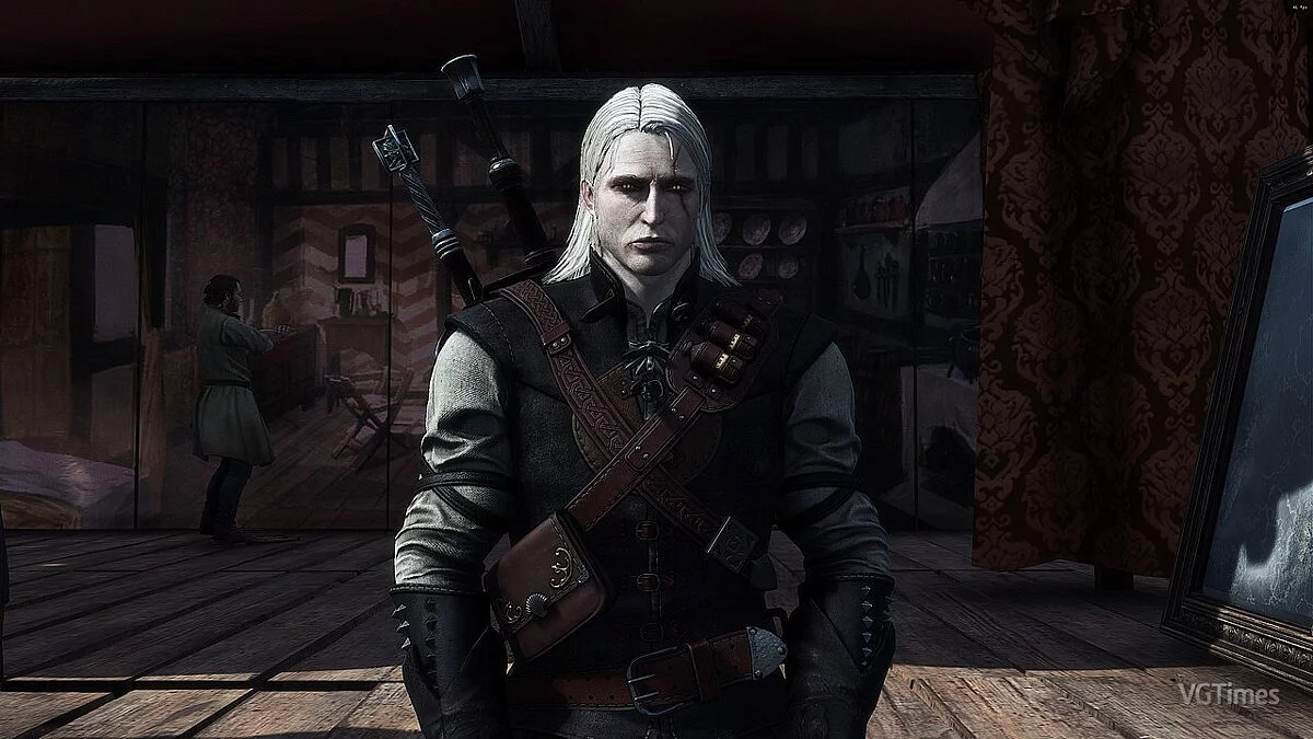 The Witcher 3: Wild Hunt - Complete Edition — La cara de Geralt de la primera parte del juego "The Witcher"