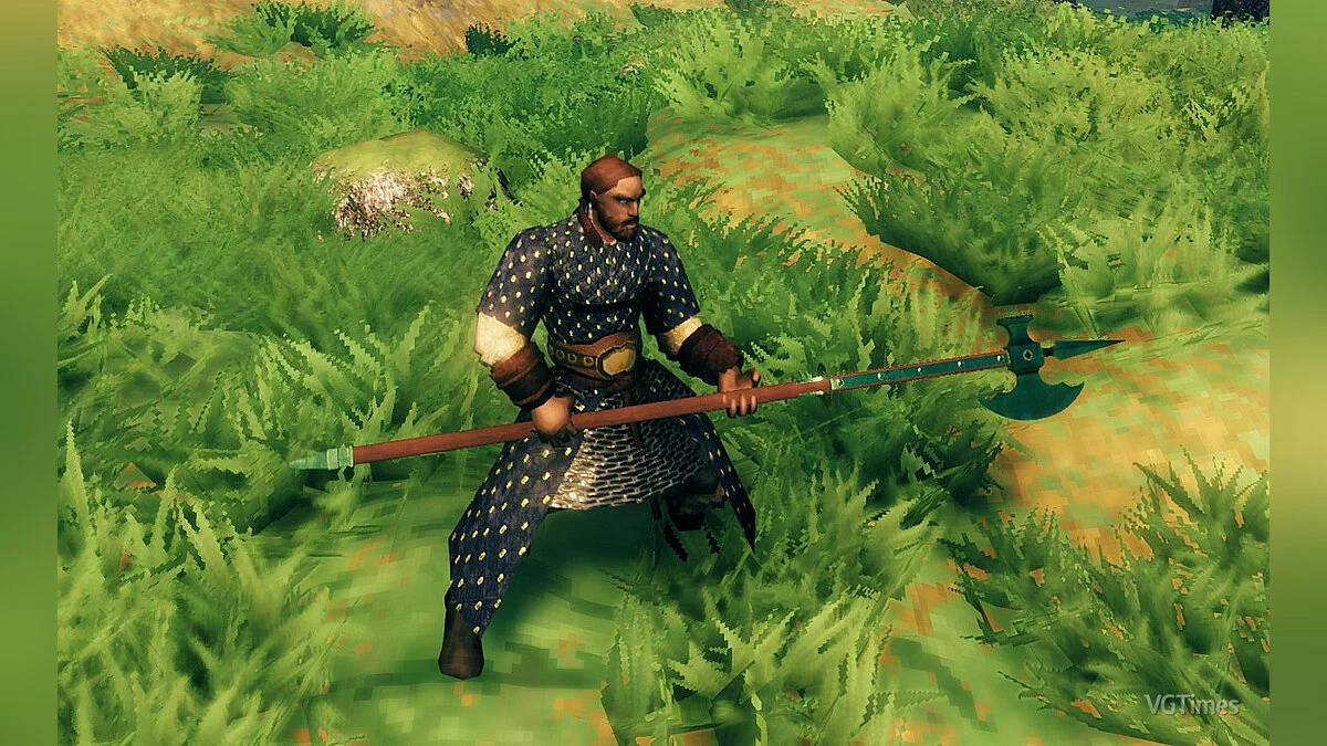 Valheim — Черная металлическая алебарда