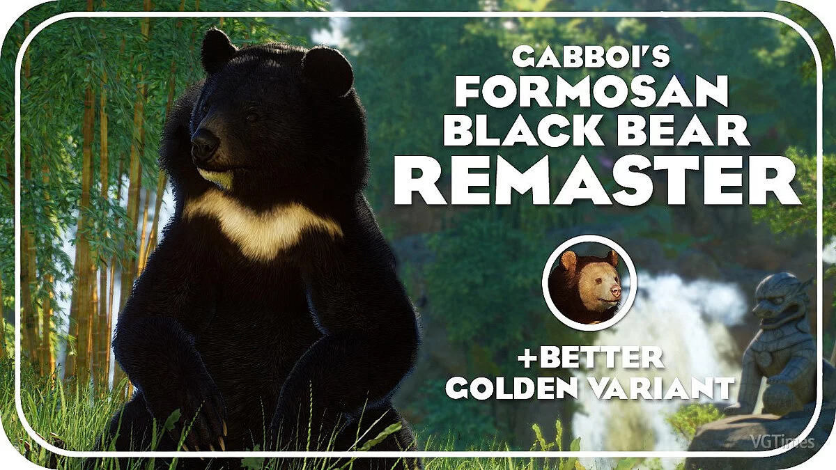 Planet Zoo — Formosan black bear - a new species