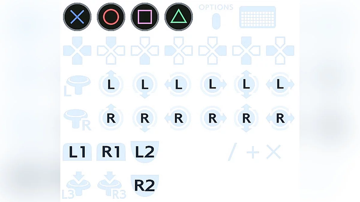 Crisis Core: Final Fantasy VII Reunion — Buttons for PS4 Dualshock