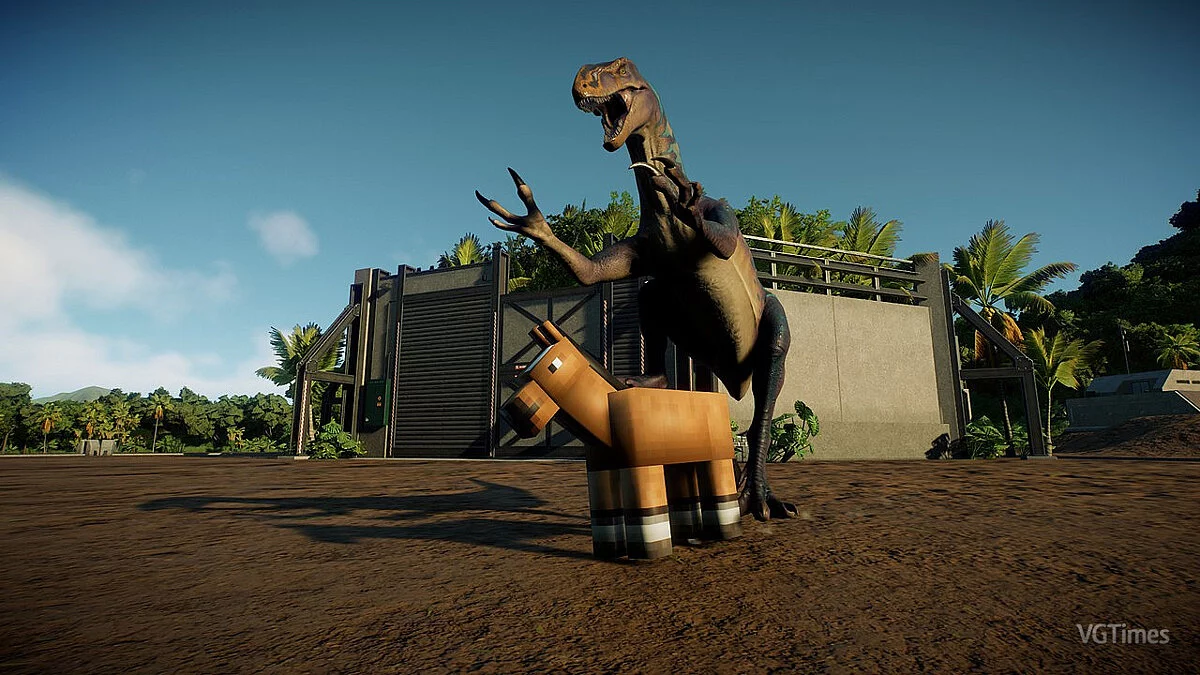 Jurassic World Evolution 2 — Конь з гри Minecraft