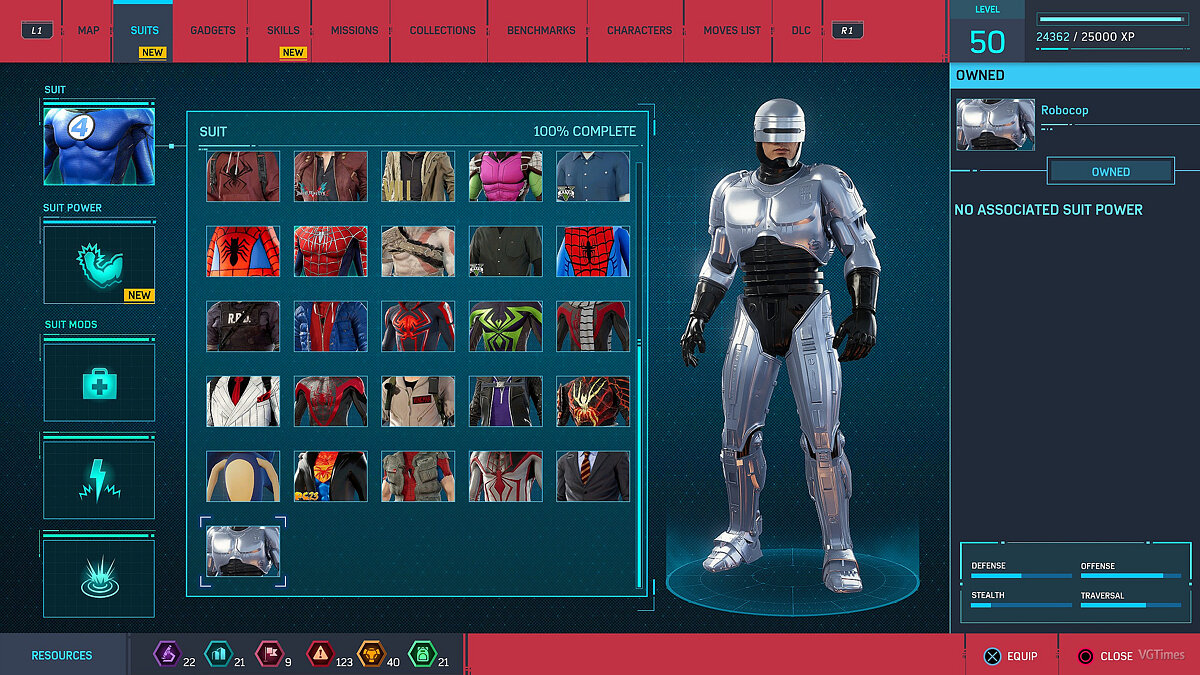 Marvel&#039;s Spider-Man Remastered — RoboCop (new slot)