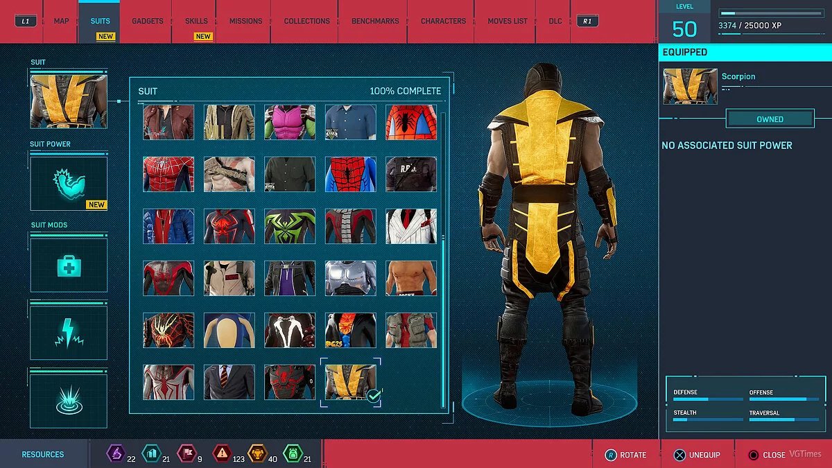 Marvel&#039;s Spider-Man Remastered — Скорпіон (Mortal Kombat 11)