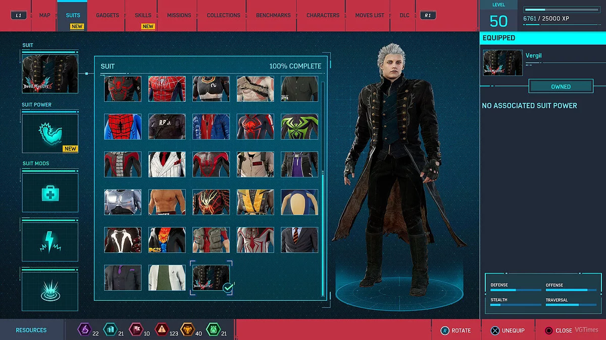 Marvel&#039;s Spider-Man Remastered — Virgil from the game Devil May Cry 5